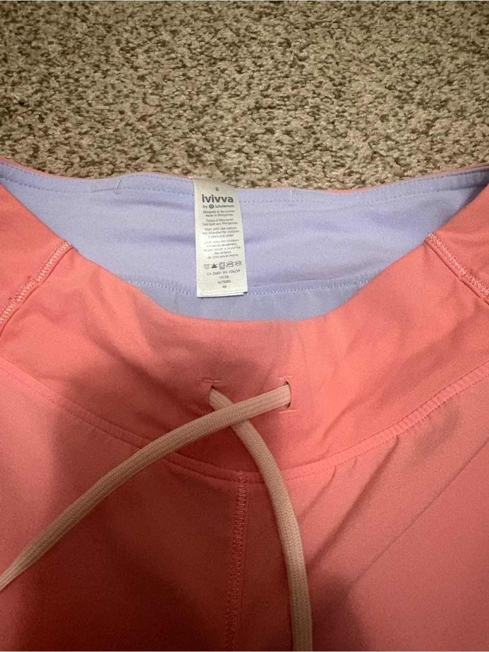ivivva by Lululemon size 8 underwater speedy shorts reversible swimwear